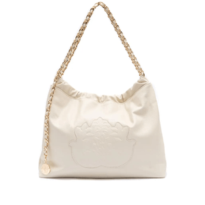 BOLSA DAYSE HOBO EM COURO BODAN MARSHMALLOW